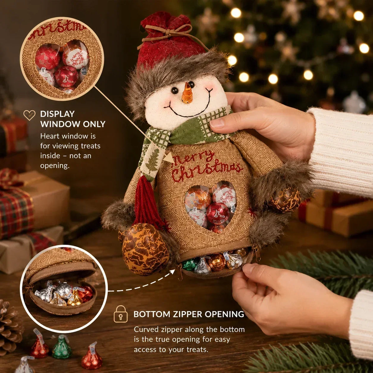 🎅Christmas Gift Bags Zipper Design🎁