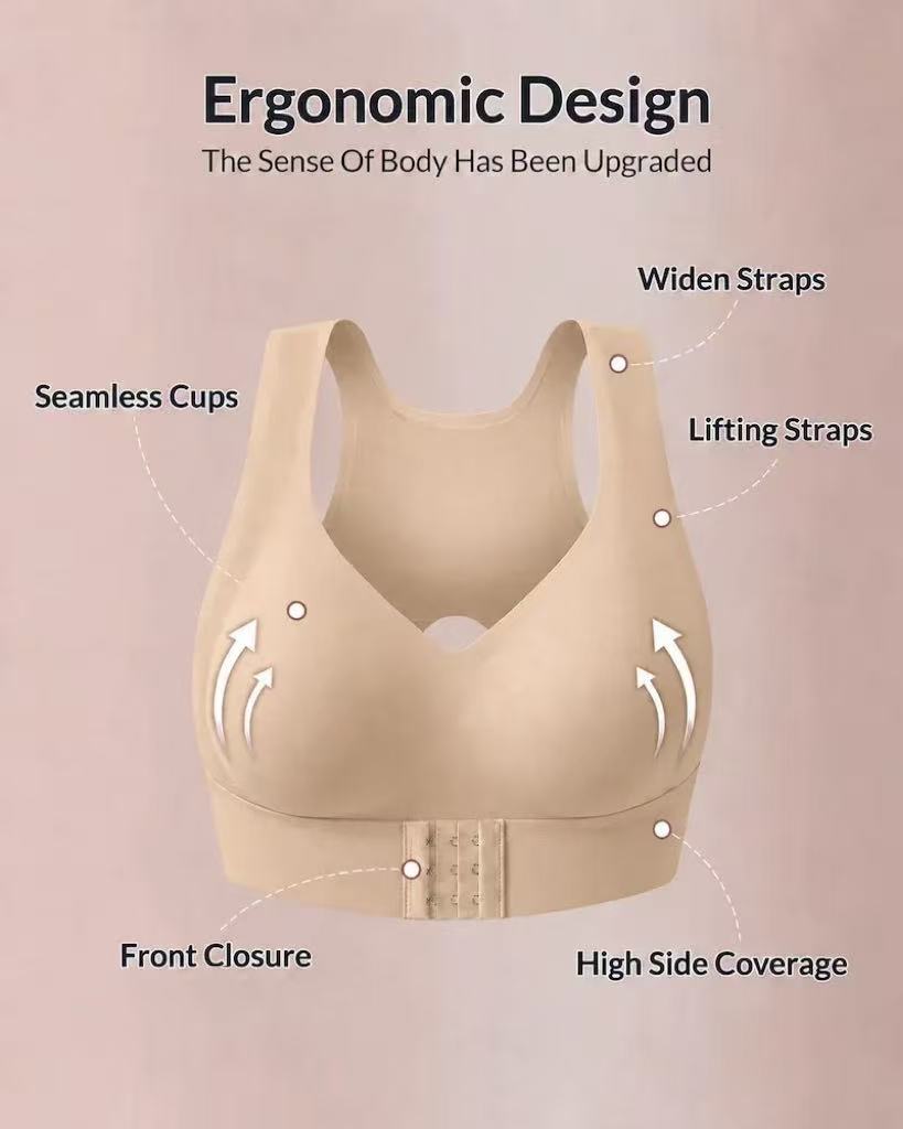Cross Back Posture Support Bra