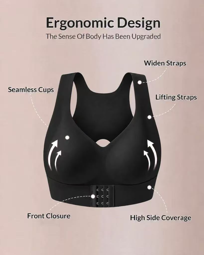 Cross Back Posture Support Bra