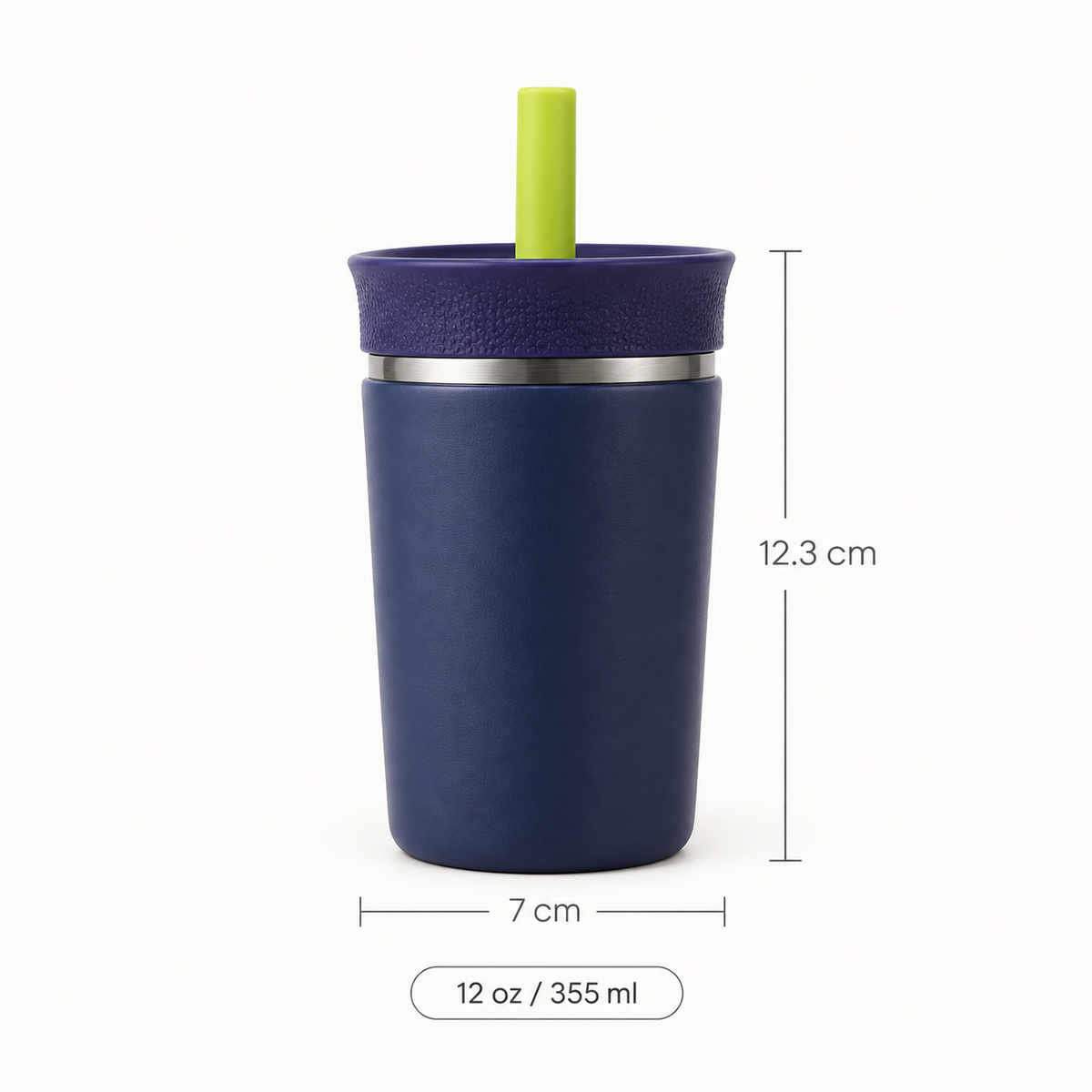 Stainless Steel Tumbler with Straw – 12oz Insulated Cup for Everyday Adventures