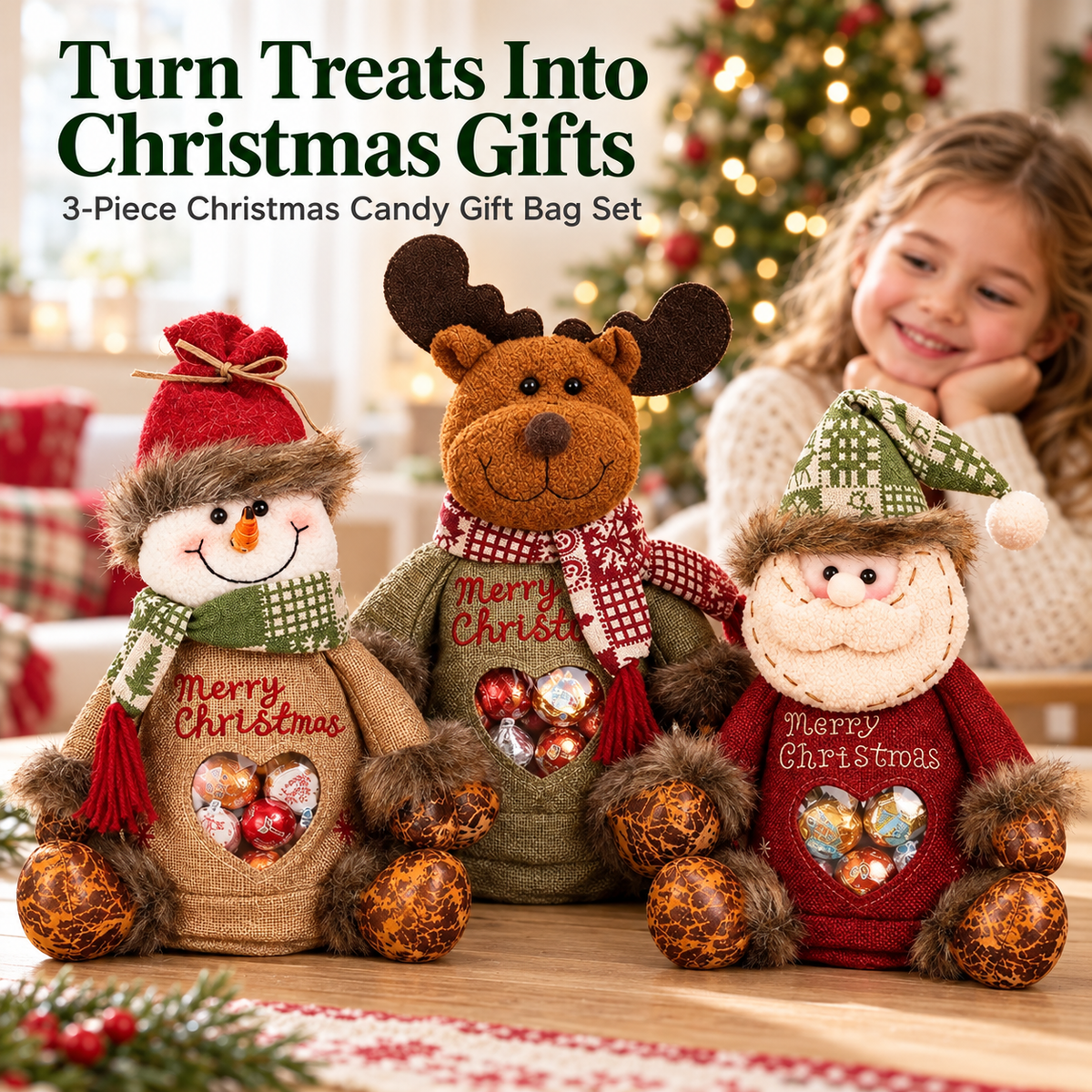 🎅Christmas Gift Bags Zipper Design🎁