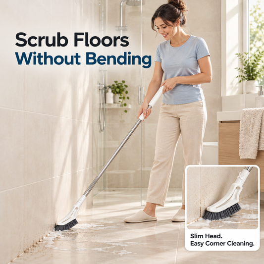 🔥Extendable Floor Scrub Brush – Clean Without Bending
