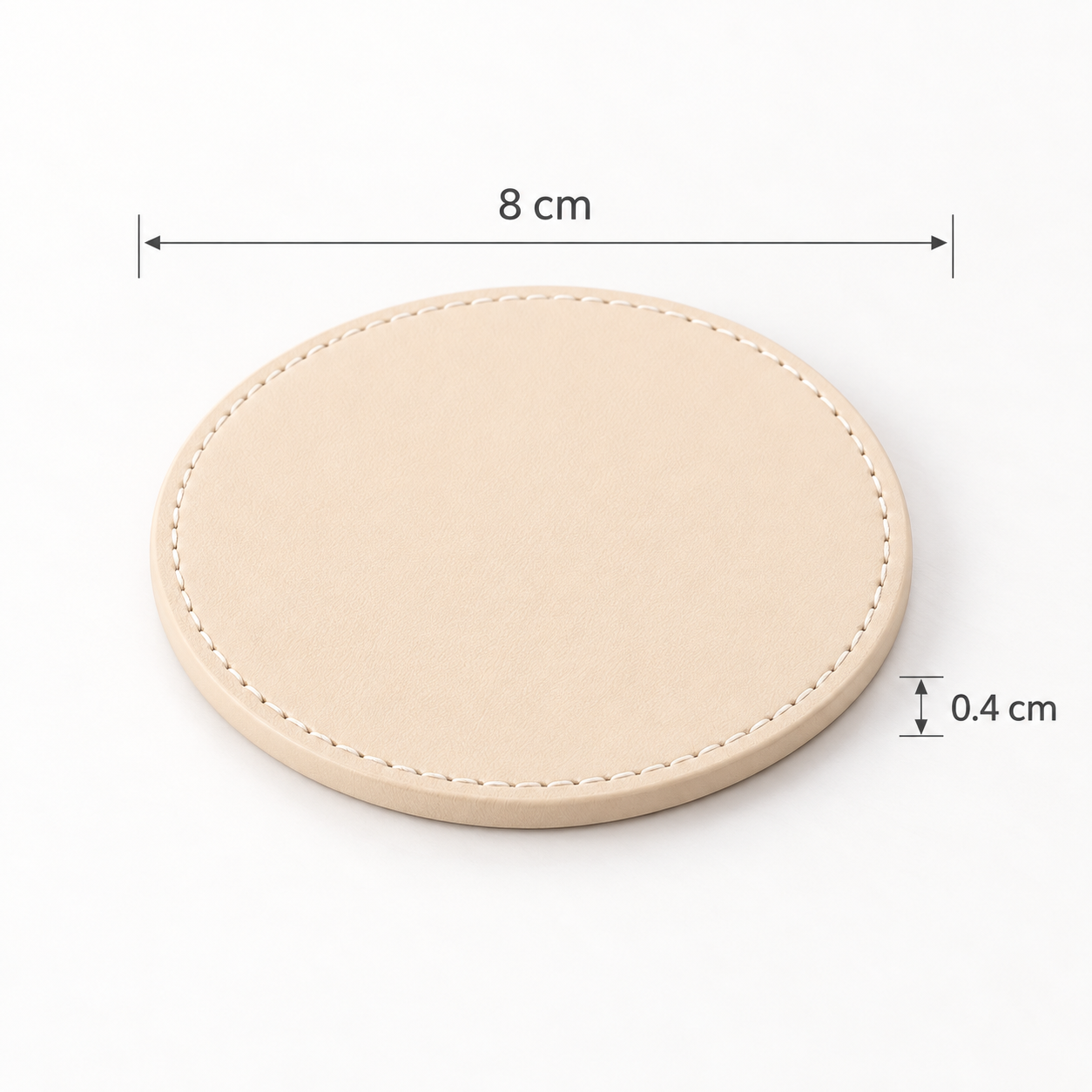 Minimal Leather Coaster Set – Soft Touch Drink Coasters for Coffee Tables, Mugs & Everyday Drinks