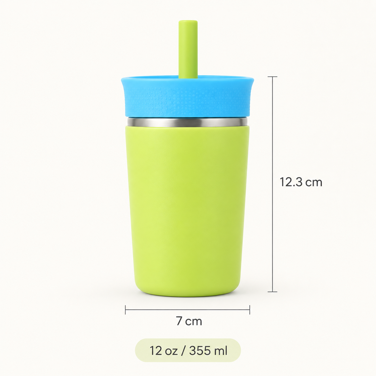 Stainless Steel Tumbler with Straw – 12oz Insulated Cup for Everyday Adventures