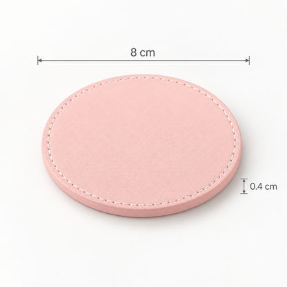 Minimal Leather Coaster Set – Soft Touch Drink Coasters for Coffee Tables, Mugs & Everyday Drinks
