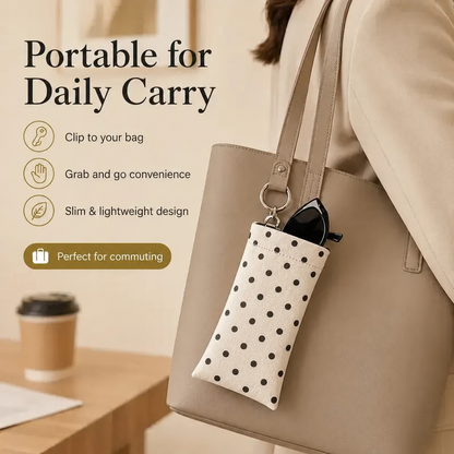 Portable Snap-Closure Glasses Pouch