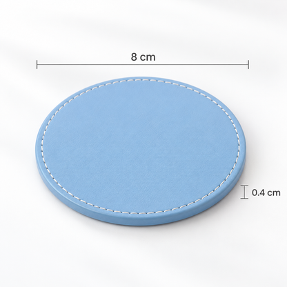 Minimal Leather Coaster Set – Soft Touch Drink Coasters for Coffee Tables, Mugs & Everyday Drinks
